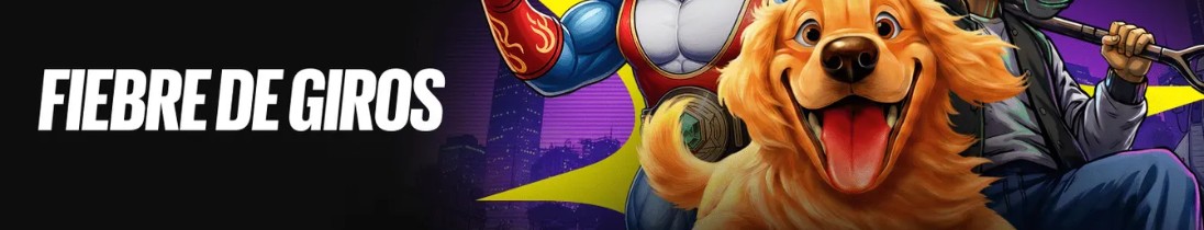 Captura de pantalla original de Apuesta Viva de la promoción 'Fiebre de Giros' en la página principal de BetBoom