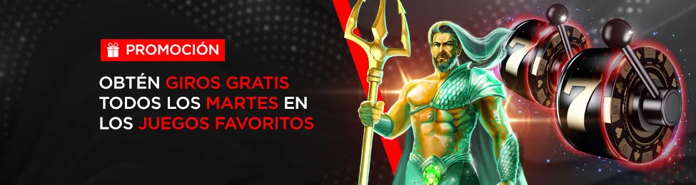 Banner promocional oficial de Caliente.mx para Martes de Giros Gratis