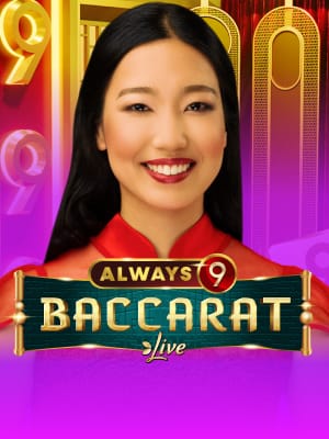 Captura de pantalla original de Apuesta Viva del juego de casino en vivo Baccarat Siempre 9 de Evolution en Afun Casino