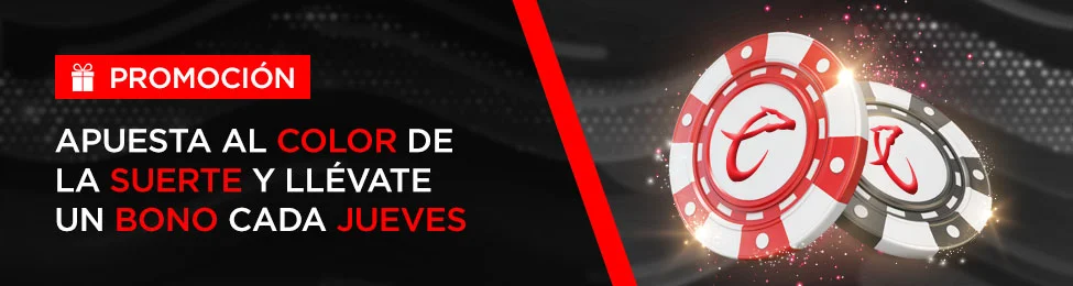 Banner promocional oficial de Caliente.mx para Rojo o Negro